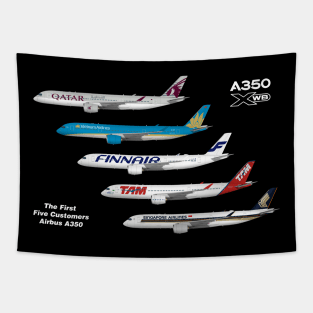 Airbus A350 First Five Customers Tapestry