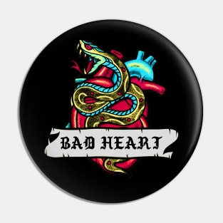 BAD HEART Pin