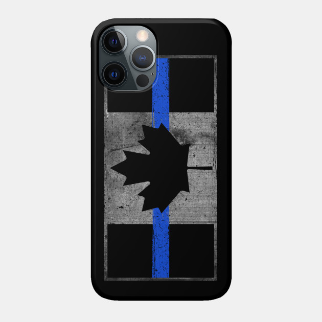 Canada Thin Blue Line Flag - Canada Thin Blue Line Flag - Phone Case