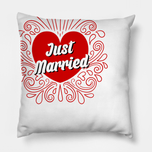 Just Married Pillow