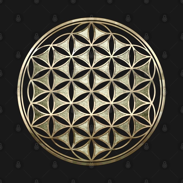 Flower of life metallic embossed by Nartissima