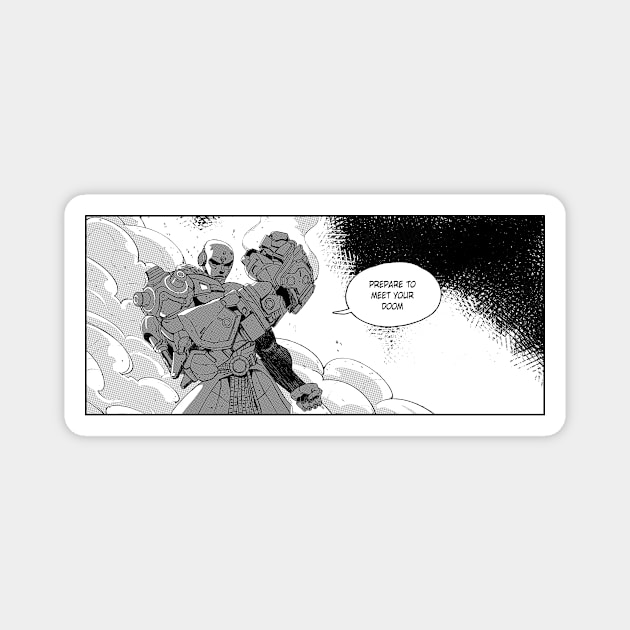 doomfist overwatch2 manga panel Magnet by ahmedelsiddig