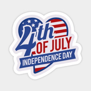 4th July Independence Day America Magnet