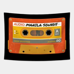 Manila Sounds Retro Cassette Tape Pop Art Tapestry