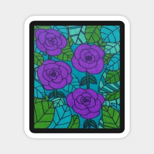 Blue Twilight Garden Magnet