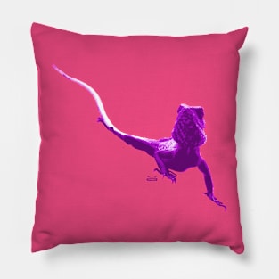 Lizard purple Pillow