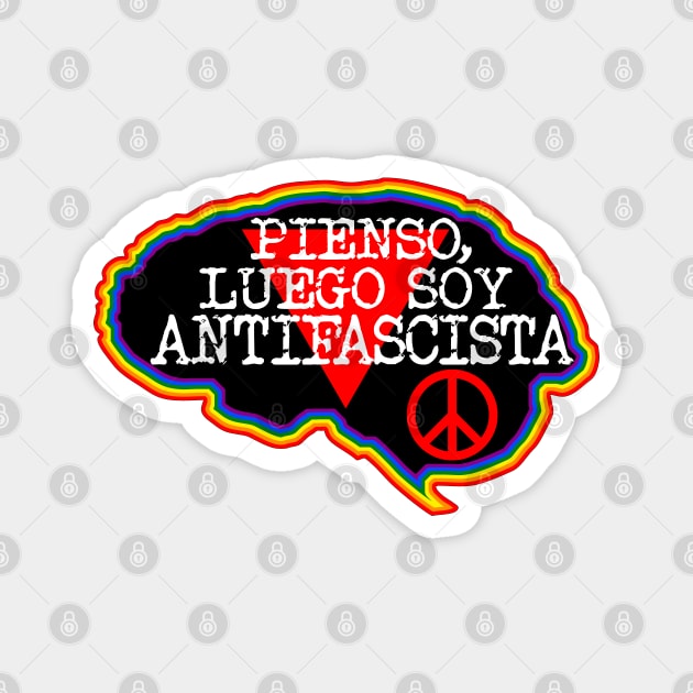 Cerebro. Pienso, luego soy Antifascista Magnet by Jevaz