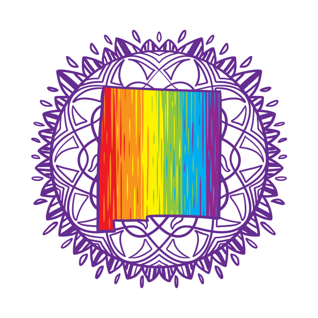 New Mexico Mandala Pride by Manfish Inc.