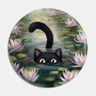 Dive into elegance with Cat Monet Pin