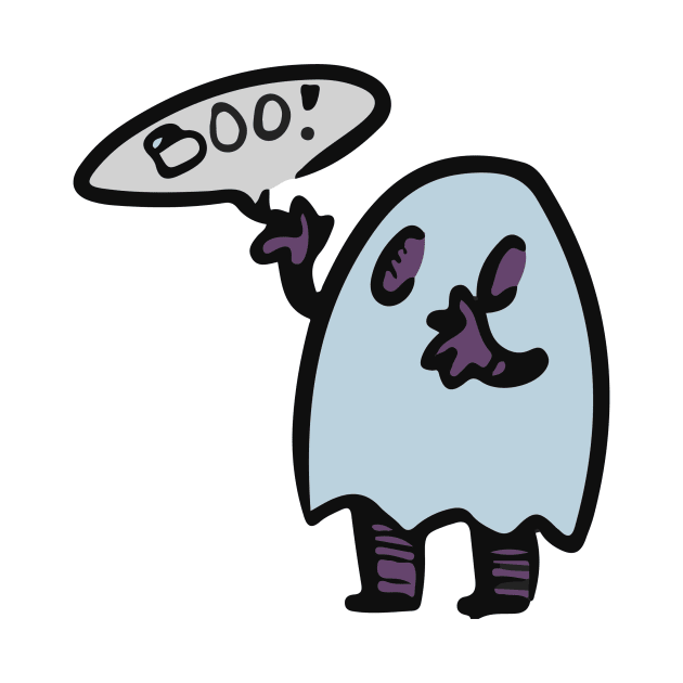 Spooky Ghost - Sticker by nikkicischke