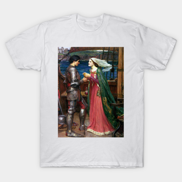 Tristan and Isolde with the Potion by John William Waterhouse - Tristan And  Isolde - T-Shirt | TeePublic