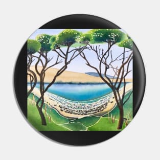 Kanuka framed Omapere Pin