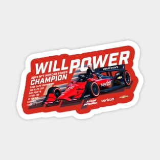 Will Power 2022 Champion (white) Magnet