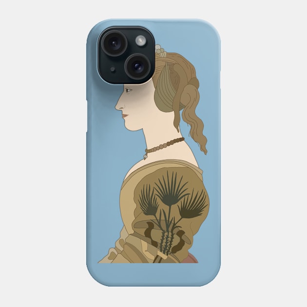 Inspired by Alesso Baldovinetti’s Portrait of a Lady in Yellow Phone Case by IdinDesignShop