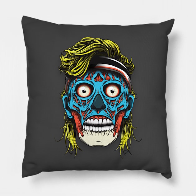 They Live In the 80s Pillow by sergiosaucedo