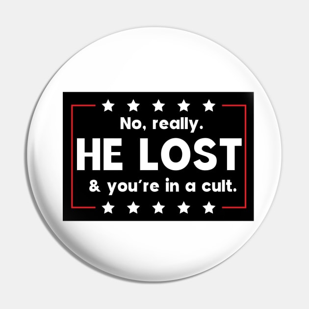 No really. He lost & you're in a cult Pin by Sunoria