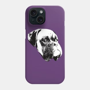 Boxer Dog Face Design - A Boxer Christmas Gift Phone Case