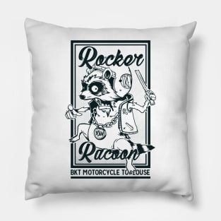 Rocker Racoon Pillow