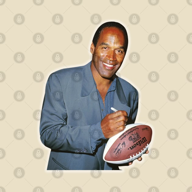 oj simpson fantasy football player by graphicaesthetic ✅