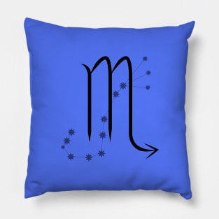 Scorpio - Zodiac Sign Symbol and Constellation Pillow