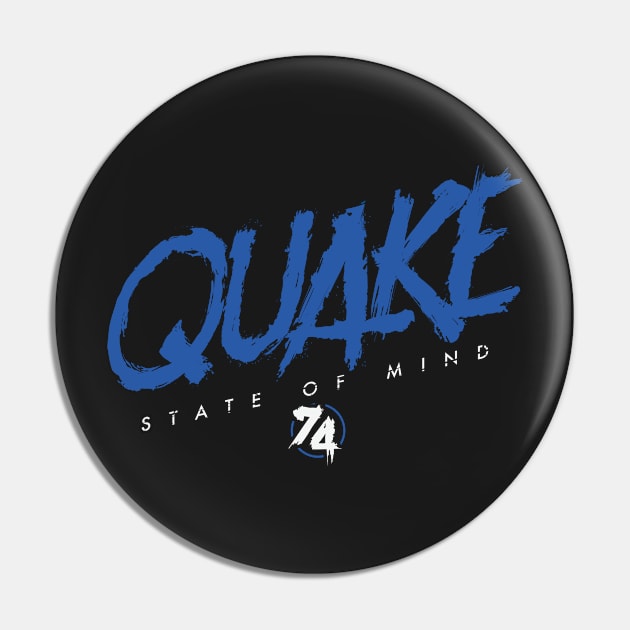 Earthquakes San Jose Soccer Pin by OrganicGraphic