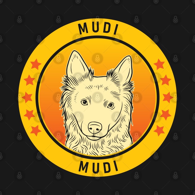 Mudi Dog Portrait by millersye