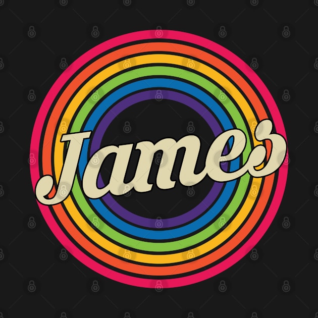 James - Retro Rainbow Style by MaydenArt