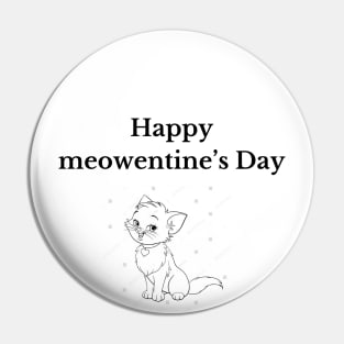 Happy meowentine’s Day Pin