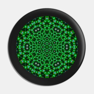 Dark Green Mandala Pin