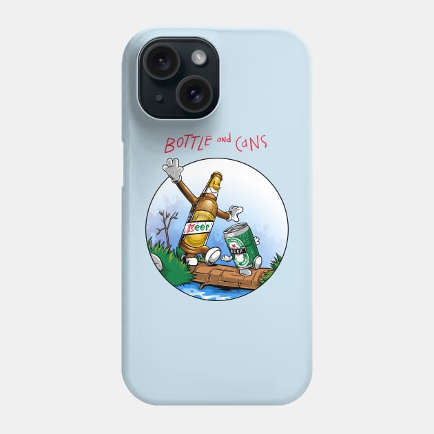 bottle and cans Phone Case by joerock