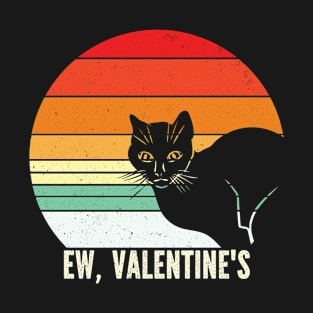 Ew Valentine's Cat Vintage T-Shirt