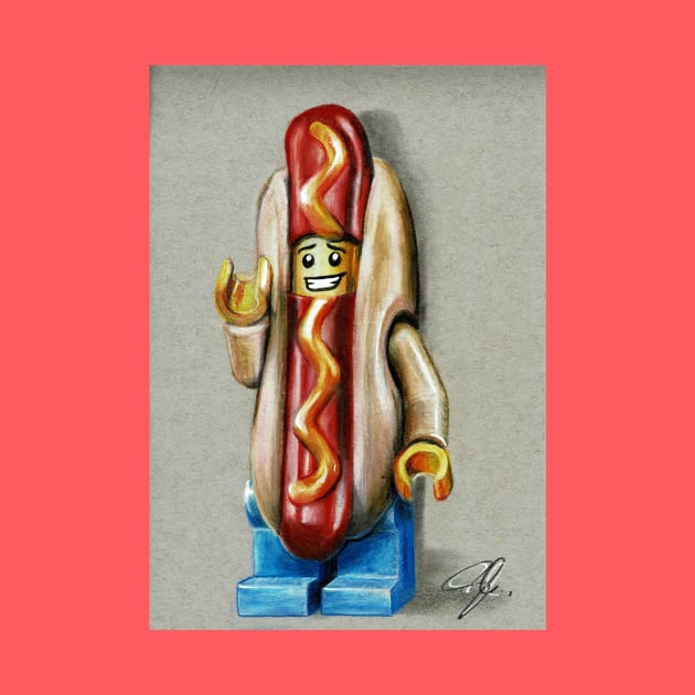 hot dog guy by Scottanthonyartwork