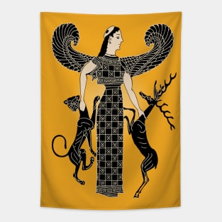 Artemis, Stag & Panther Tapestry