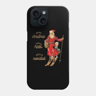 Christmas Noel and Navidad retro Phone Case