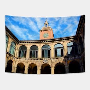 Inner courtyard of the Archiginnasio of Bologna Tapestry