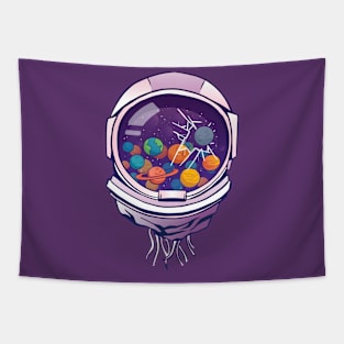 Astronaut Helmet Gumball Machine Tapestry