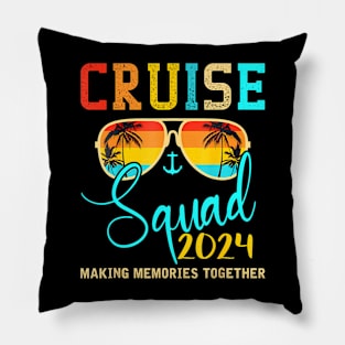 Squad Crew Cruise 2024 Summer Vacation Matching Family Pillow