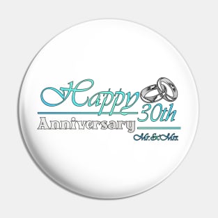 30 Years of Love-Original Design-Anniversary Gifts for Your 30th Wedding Anniversary- Pin