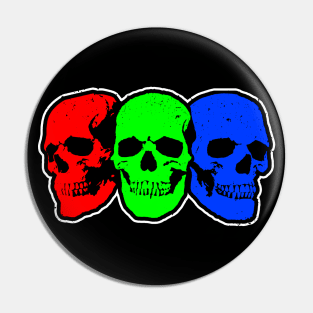 RGB Skulls Pin