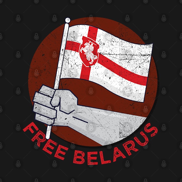 Free Belarus Vintage White Red Old Flag Pagonya Bealarusian by MintaApparel