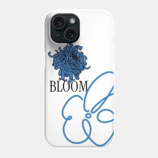 Bloom | blue flower peony Phone Case