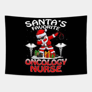 Santas Favorite Oncology Nurse Christmas T Shirt Tapestry