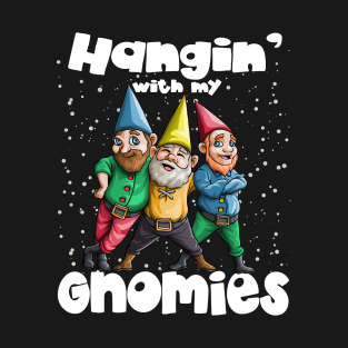 Hanging with my Gnomies Gnome Ugly Christmas Lefse Xmas Gift T-Shirt