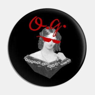 Mary Shelley, the OG--Original Goth Pin