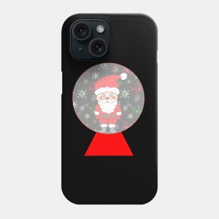 SANTA Snowglobe Phone Case