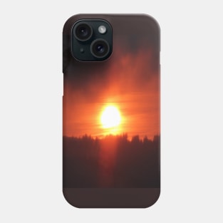 Golden Sunrise Over the Columbia River 3 Phone Case