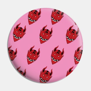 Devil's Heads Pattern Pin