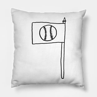 A Cool Baseball Flag Pillow