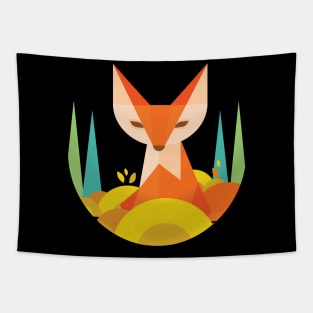 GEOMETRIC FOX beautiful colorful Tapestry