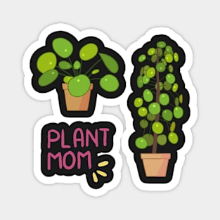 Pilea Plant Mom Set Magnet